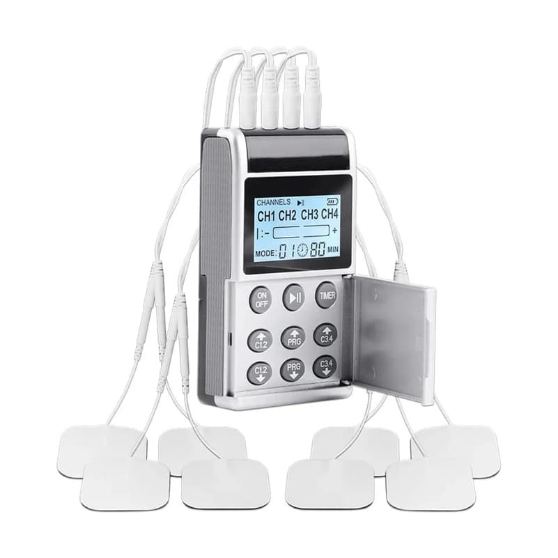 4 Channel Physiotherapy Machine Price in Bangladesh — four channel electric physiotherapy machine with multiple electrode pads