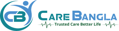 Care Bangla logo featuring a colorful healthcare emblem and the company name.