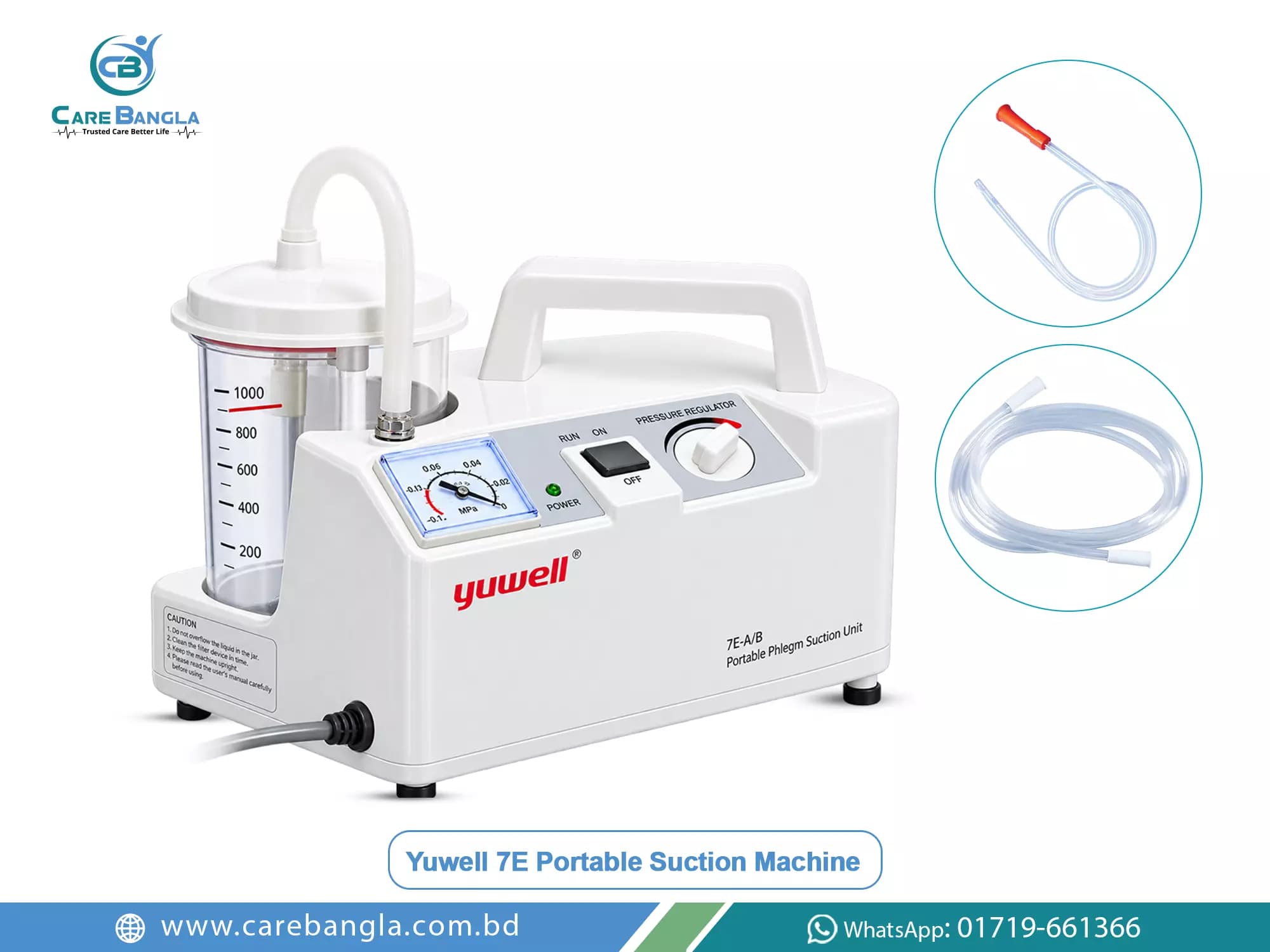 Yuwell 7E Portable Suction Machine Price in Bangladesh — photo 2