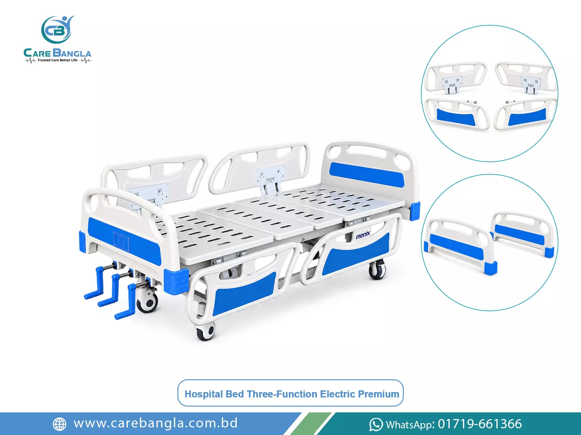 Hospital Bed Three Function Premium Price in Bangladesh — photo 2