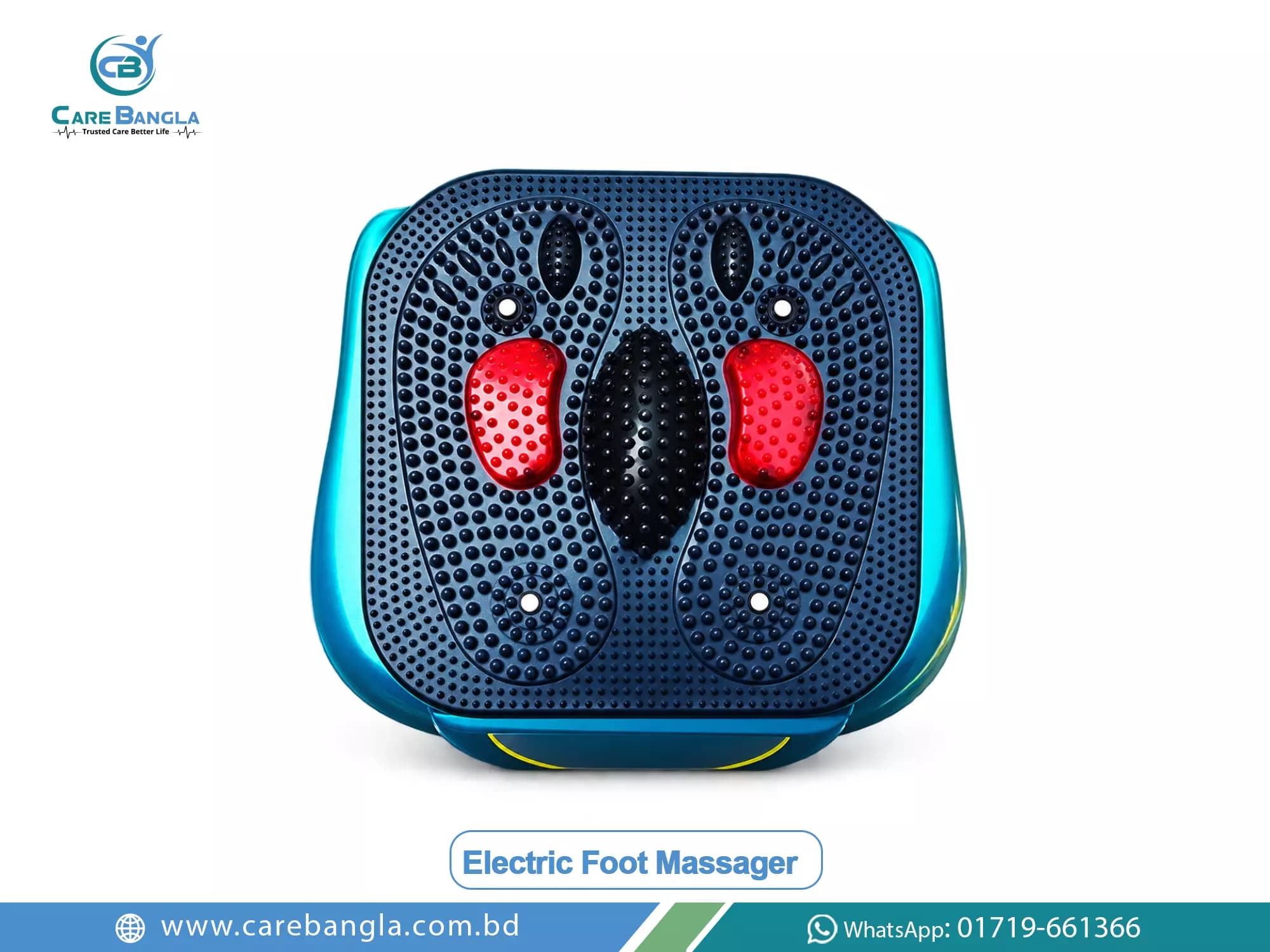 Electric Foot Massager Price in Bangladesh — electric foot massager pad with acupressure nodes and heat elements