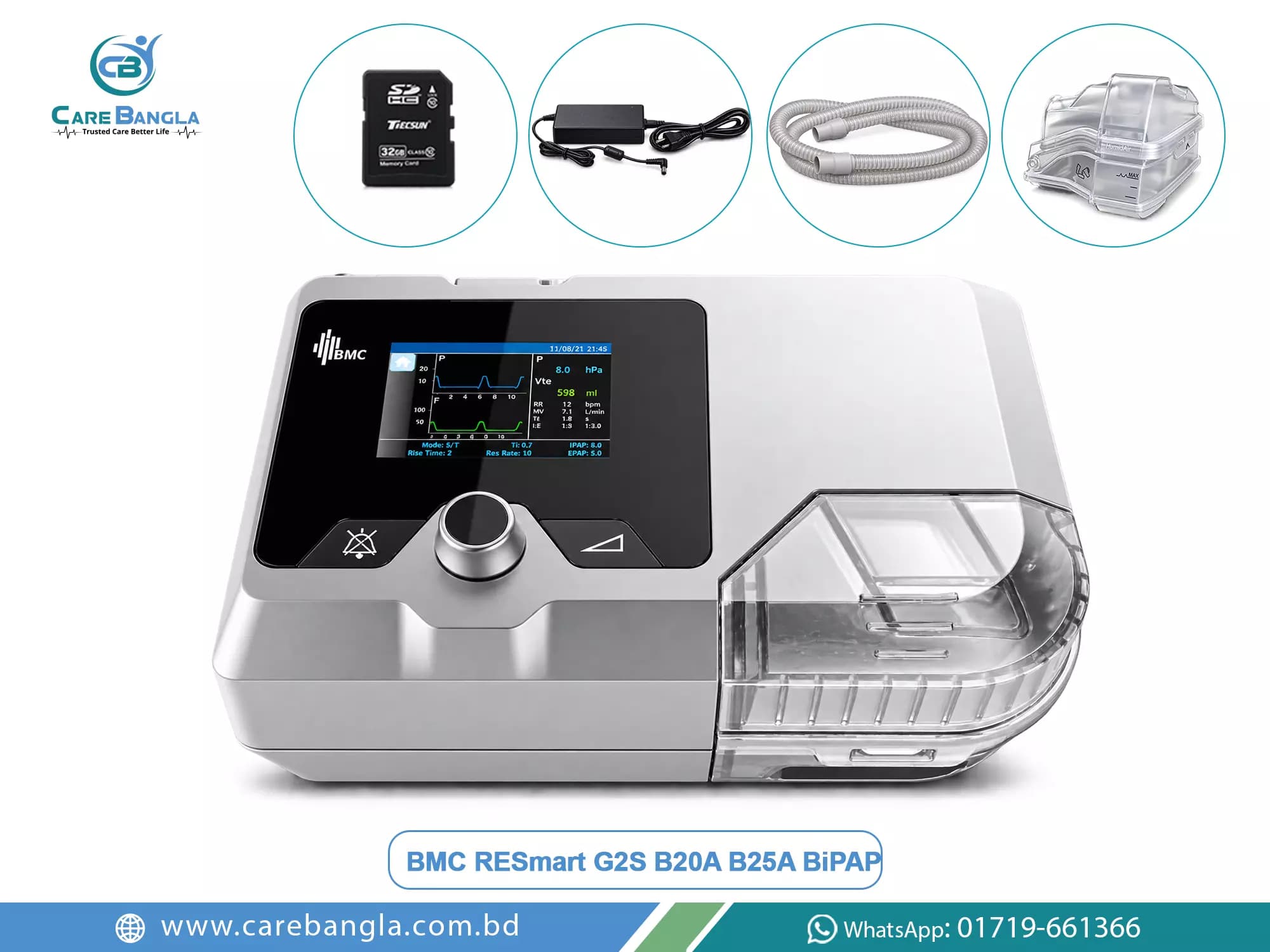 BMC RESmart G2S B20A B25A BiPAP Price in Bangladesh — photo 2