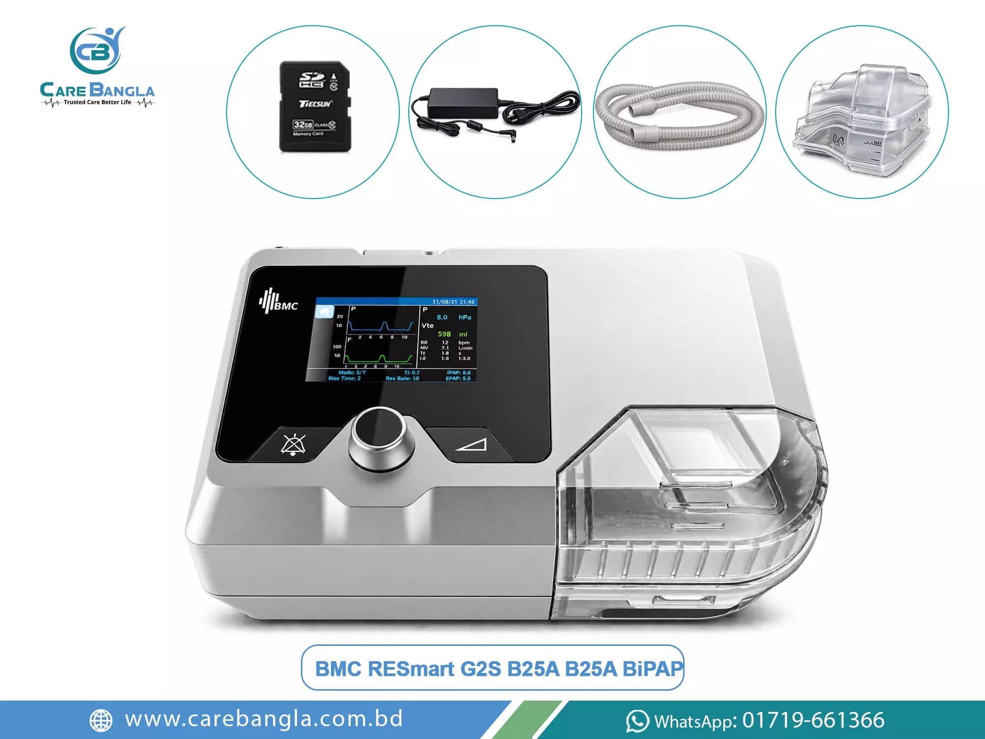 BMC G2S B25VT BiPAP Machine Price in Bangladesh — photo 2