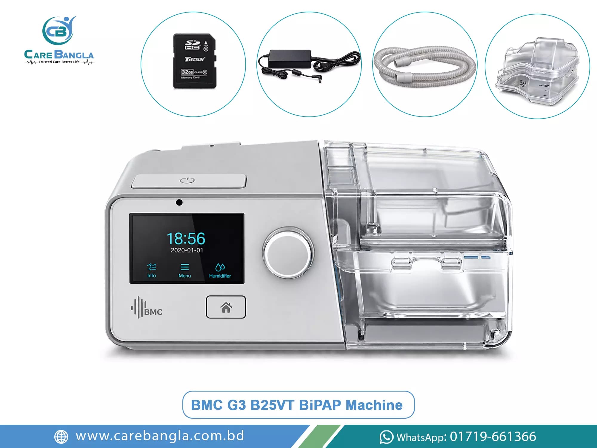 BMC G3 B25VT BiPAP Machine Price in Bangladesh — photo 2