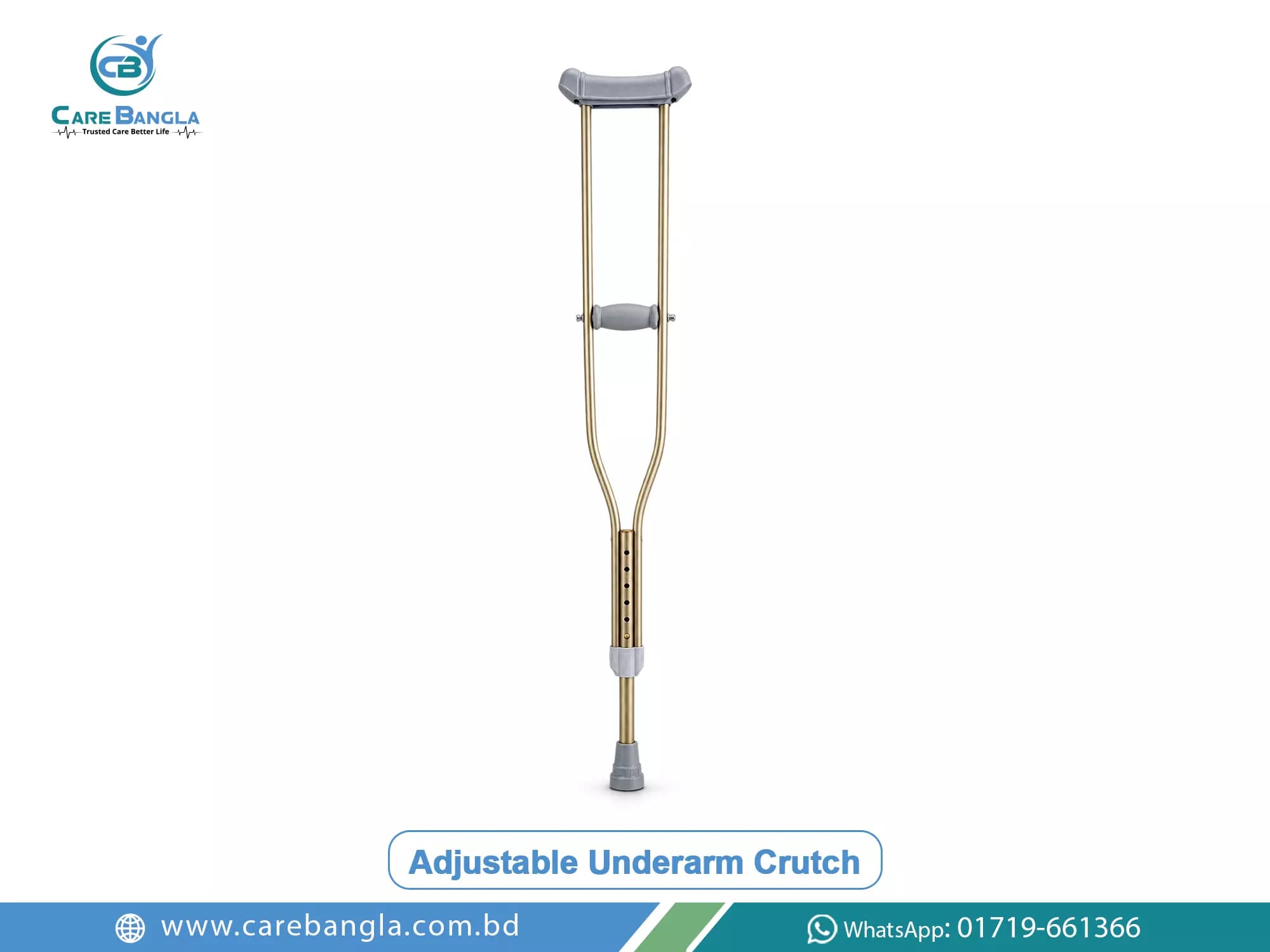 Adjustable Underarm Crutch Price in Bangladesh — photo 2