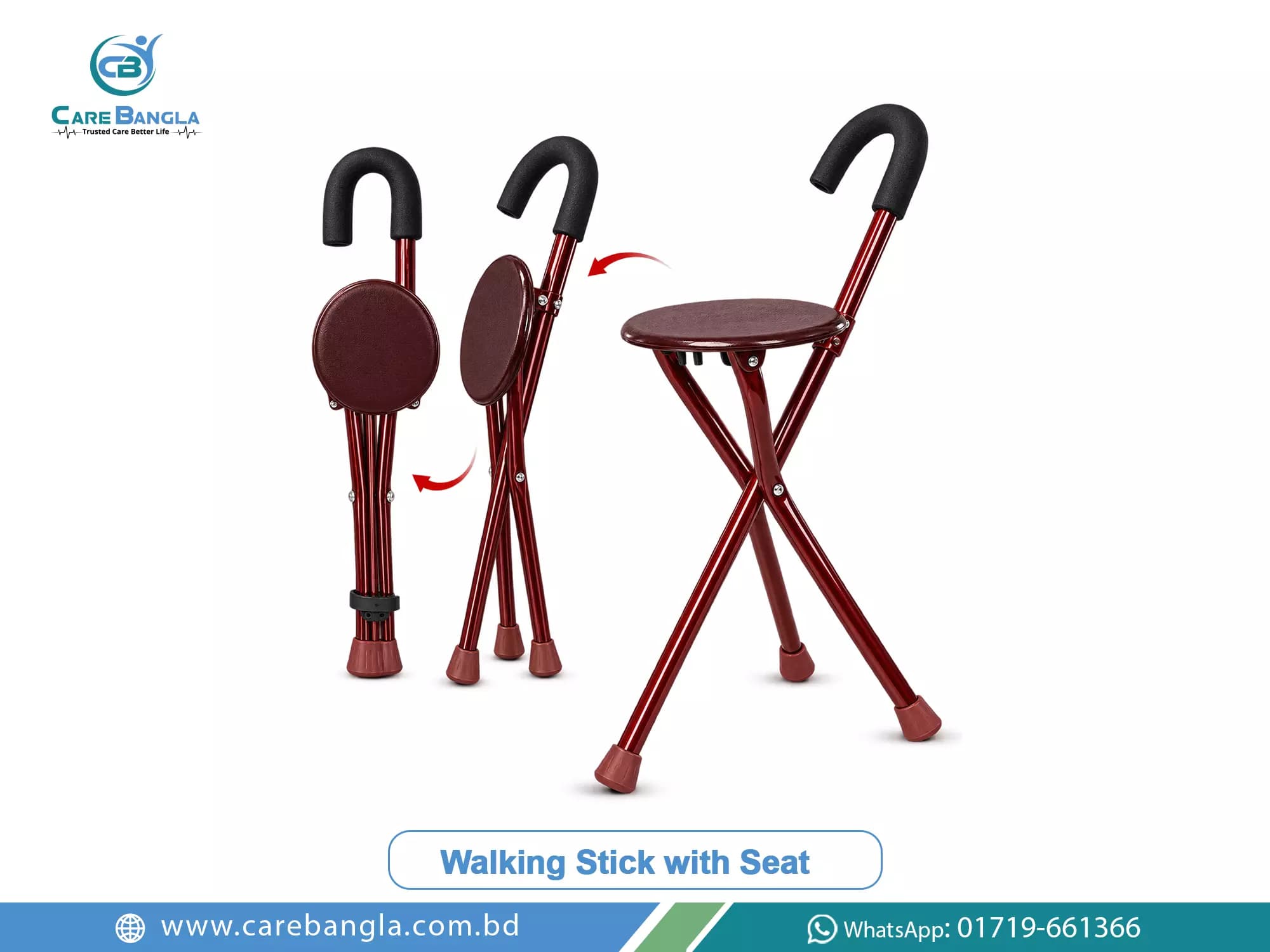 Walking Stick with Seat Price in Bangladesh — photo 2
