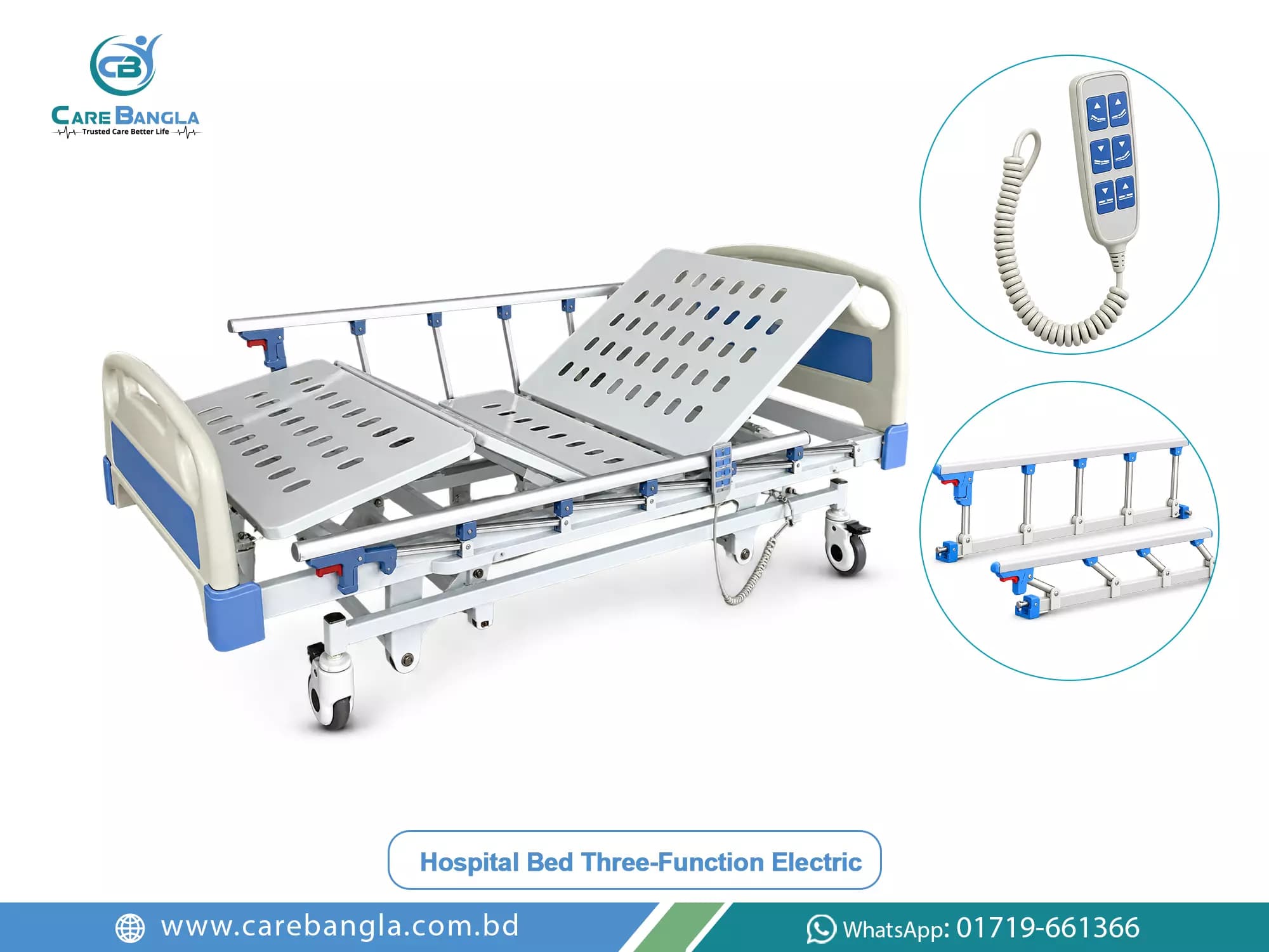 Hospital Bed Three Function Electric Price in Bangladesh — photo 2
