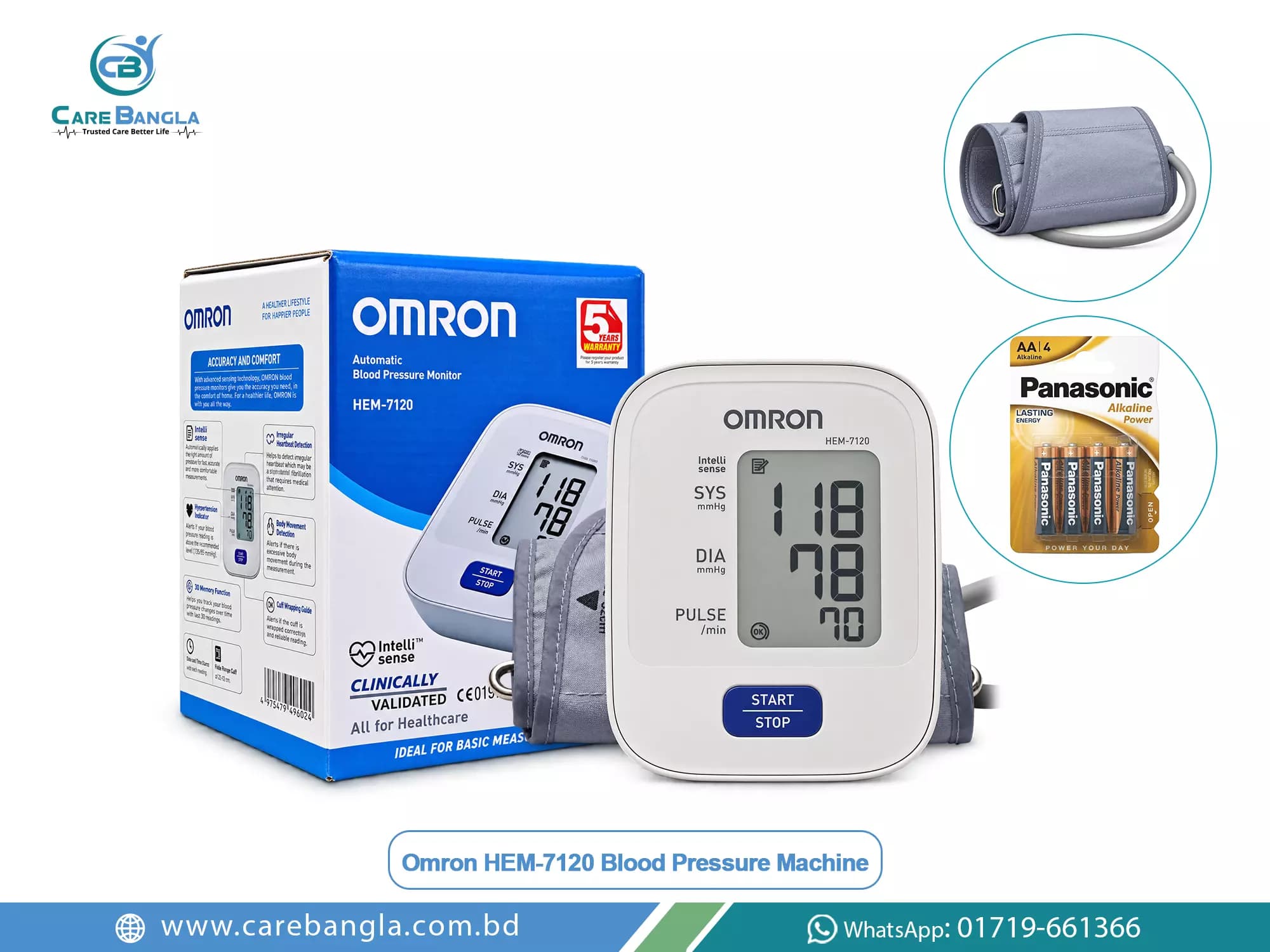Omron HEM-7120 Blood Pressure Machine Price in Bangladesh Omron HEM-7120 Blood Pressure Machine Price in Bangladesh — Omron HEM-7120 automatic upper arm blood pressure monitor with cuff