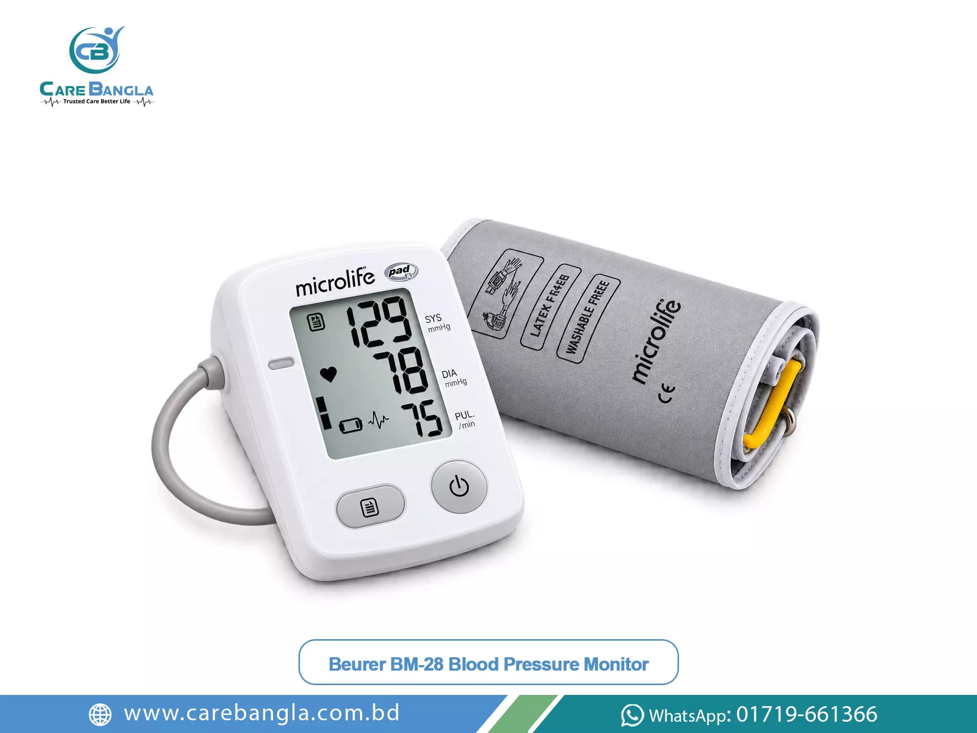 Beurer BM-28 Blood Pressure Monitor Price in Bangladesh Beurer BM-28 Blood Pressure Monitor Price in Bangladesh — Beurer BM-28 upper arm blood pressure monitor with large display and universal cuff