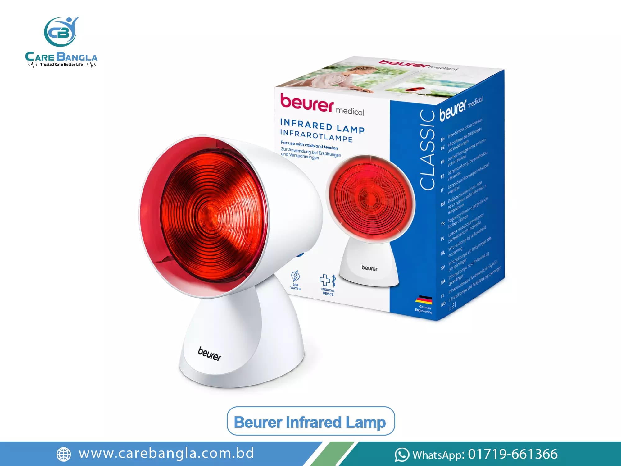 Beurer Infrared Lamp Price in Bangladesh Beurer Infrared Lamp Price in Bangladesh — Beurer infrared therapy lamp with adjustable head and timer