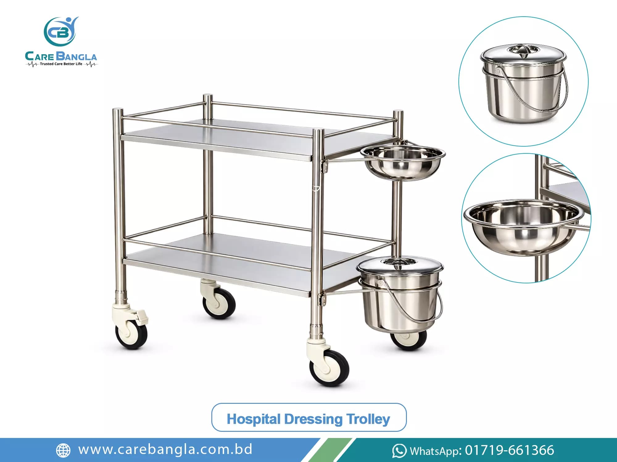 Hospital Dressing Trolley Price in Bangladesh — photo 2