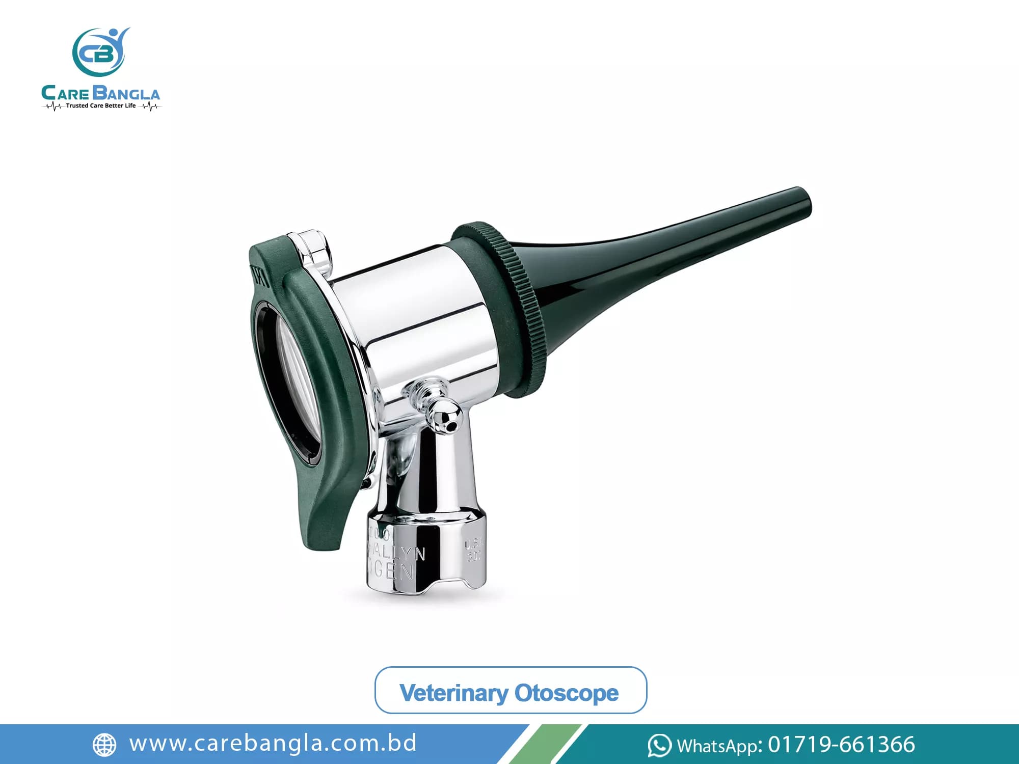 Veterinary Otoscope Price in Bangladesh Veterinary Otoscope Price in Bangladesh — LED veterinary otoscope with three stainless steel specula and 4x magnifying lens