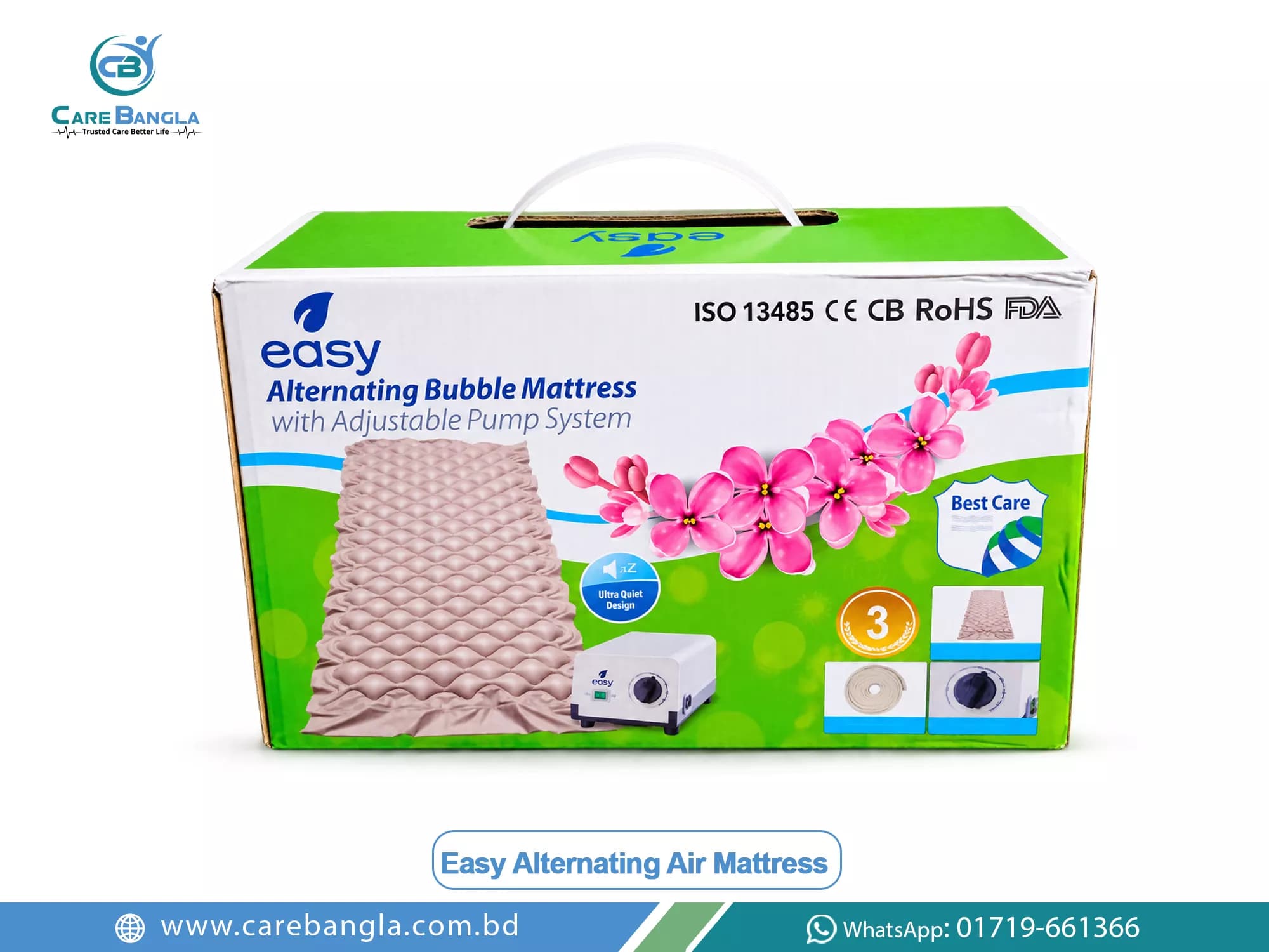 Easy Alternating Air Mattress Price in Bangladesh Easy Alternating Air Mattress Price in Bangladesh — Easy alternating bubble air mattress with adjustable pump system