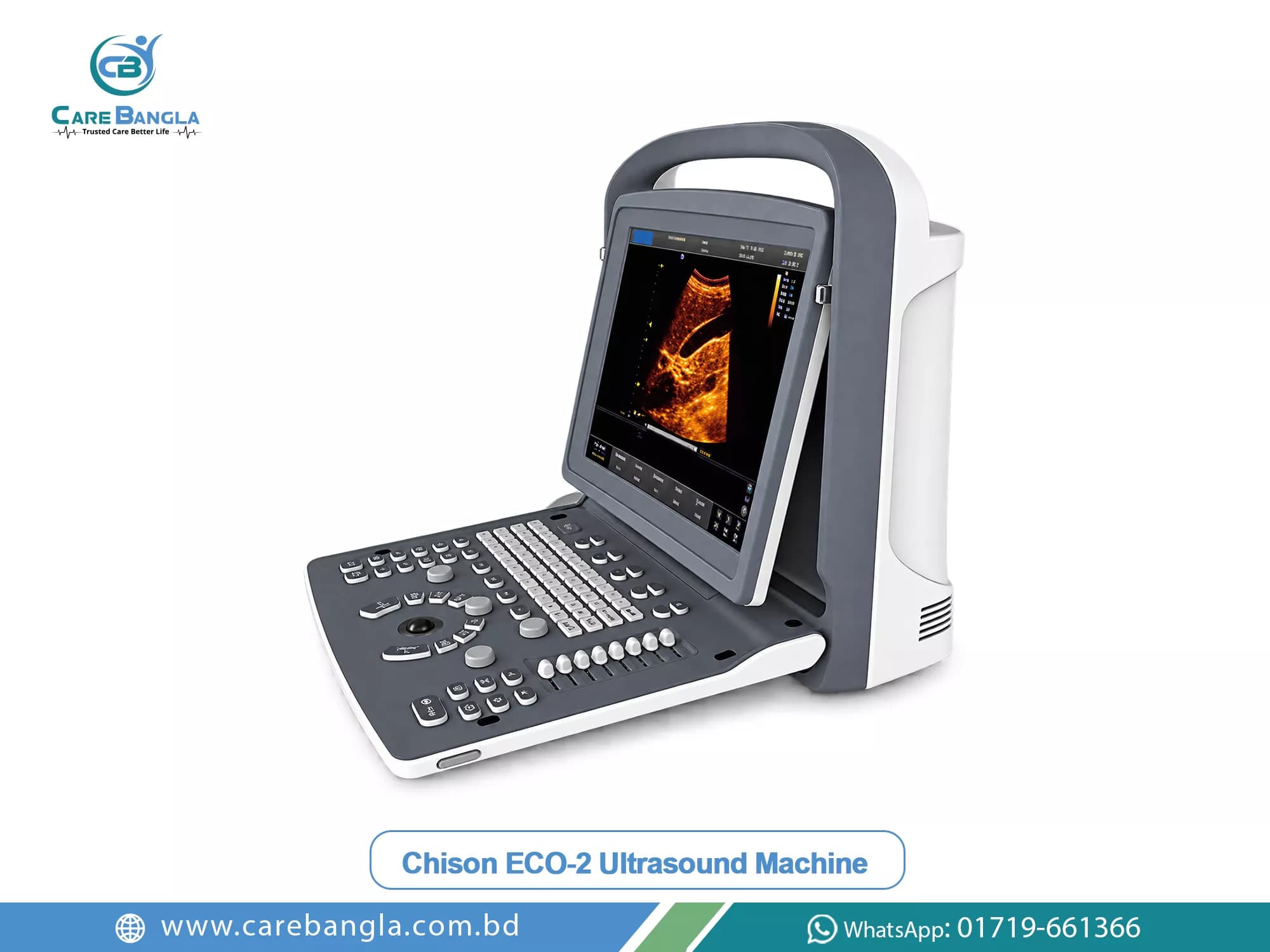 Chison ECO-2 Ultrasound Machine Price in Bangladesh Chison ECO-2 Ultrasound Machine Price in Bangladesh — Chison ECO-2 portable colour digital ultrasound with folding display and control keyboard